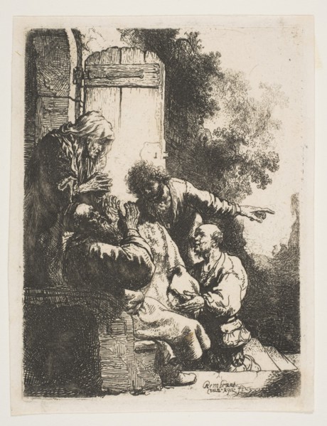 Joseph's Coat Brought to Jacob, ca. 1633. Creator: Rembrandt Harmensz van Rijn.