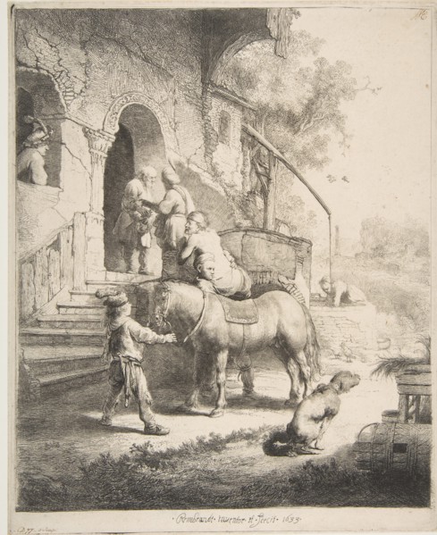 The Good Samaritan, 1633. Creator: Rembrandt Harmensz van Rijn.