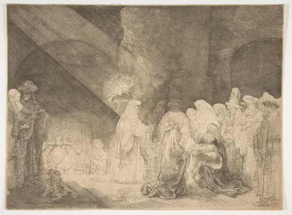 The Presentation in the Temple: Oblong Plate. Creator: Rembrandt Harmensz van Rijn.