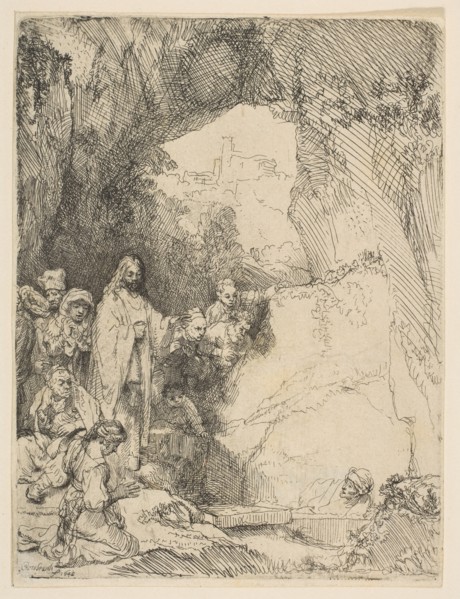 The Raising of Lazarus, small plate, 1642. Creator: Rembrandt Harmensz van Rijn.