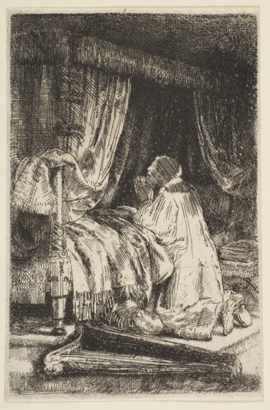 David in Prayer, 1652. Creator: Rembrandt Harmensz van Rijn.