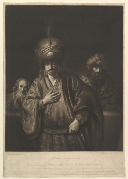 Haman's Condemnation, 1740-75. Creator: Richard Houston.