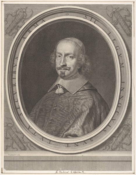 Cardinal Jules Mazarin, ca. 1652. Creator: Robert Nanteuil.