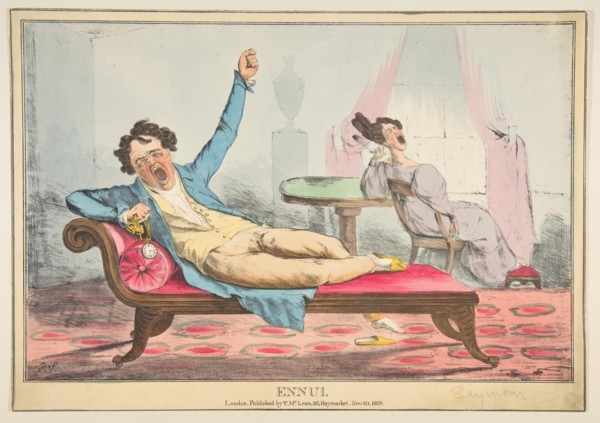 Ennui, November 20, 1829. Creator: Robert Seymour.