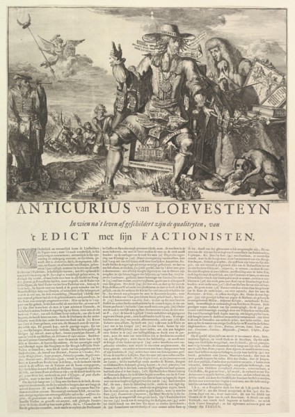 Anticurius van Loevesteyn.n.d. Creator: Romeyn de Hooghe.