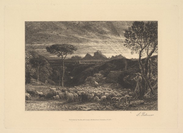 Opening the Fold, or Early Morning, 1880. Creator: Samuel Palmer.