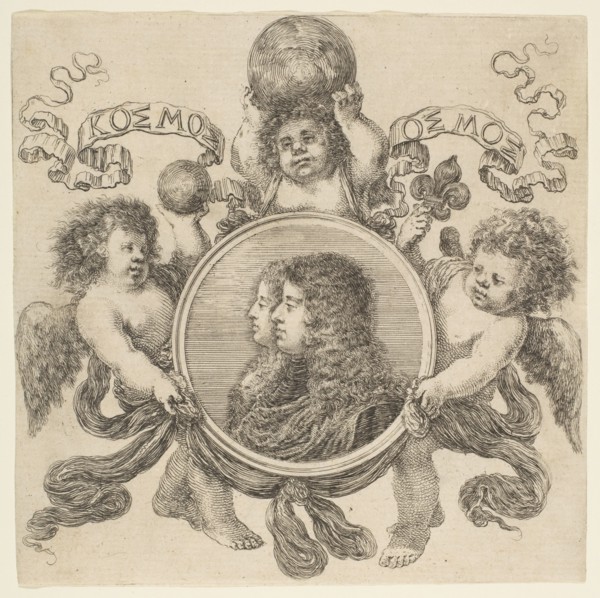 Portrait of Cosimo de' Medici and Marguerite Louise d'Orleans, His Wife, 1661. Creator: Stefano della Bella.