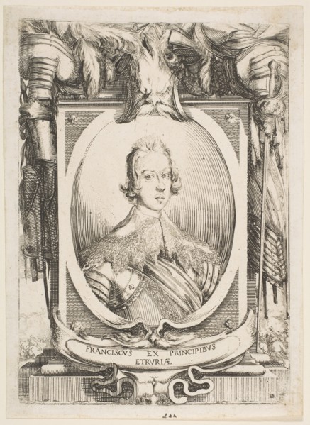 Portrait of Francesco de' Medici, 1634. Creator: Stefano della Bella.