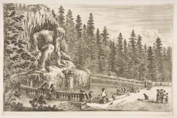 Villa of Pratolino: The Appenino, ca. 1653. Creator: Stefano della Bella.