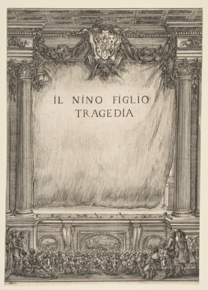 Frontispiece for Il Nino Figlio, 1655. Creator: Stefano della Bella.