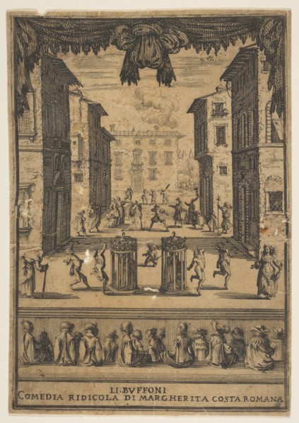 Frontispiece for the comedy 'The Buffoons'