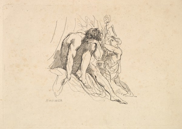 River God with Child, 1784-88. Creator: Thomas Rowlandson.
