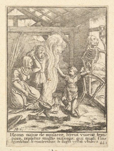 The Child, from the Dance of Death, 1651. Creator: Wenceslaus Hollar.