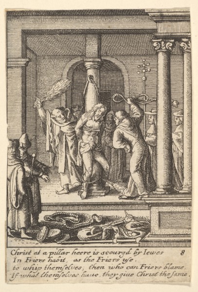 The scourging, 1625-77. Creator: Wenceslaus Hollar.