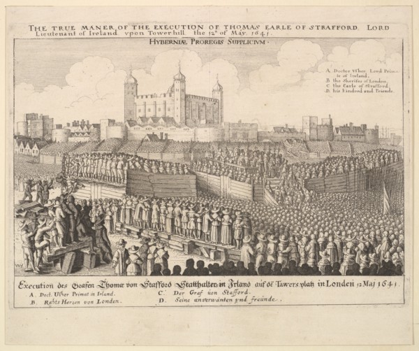 The true maner [manner] of the execution of Thomas Earle of Strafford, 1641. Creator: Wenceslaus Hollar.