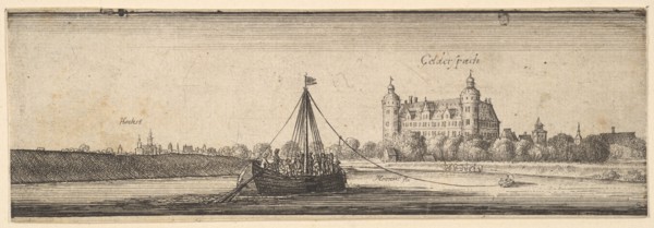 Kelsterbach Castle near Höchst am Main, 1642-44. Creator: Wenceslaus Hollar.