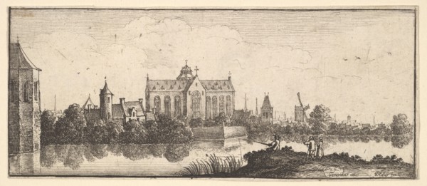 The church by the water, 1625-77. Creator: Wenceslaus Hollar.