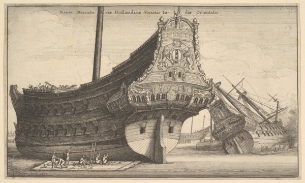 Dutch East Indiaman, 1647. Creator: Wenceslaus Hollar.