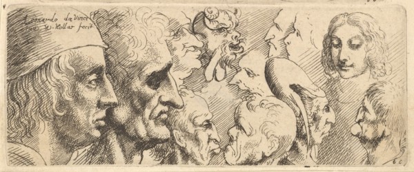 A variety of heads, 1625-77. Creator: Wenceslaus Hollar.