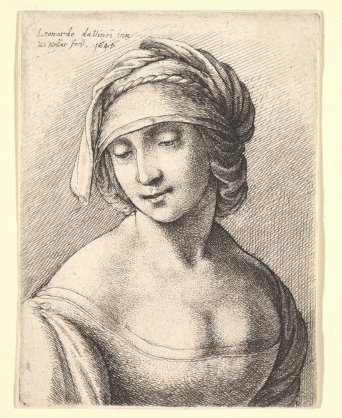 St. Anne, 1645. Creator: Wenceslaus Hollar.