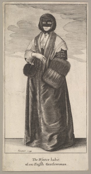 English Lady in Winter Costume