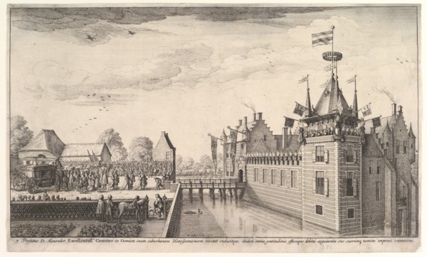 Visit to A. Roelants, 1650. Creator: Wenceslaus Hollar.