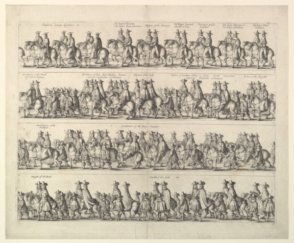 Coronation Procession of Charles II Through London, 1662. Creator: Wenceslaus Hollar.