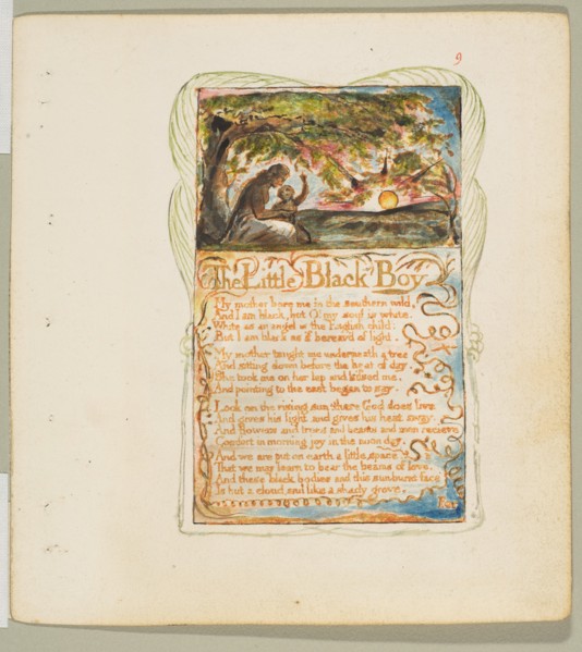Songs of Innocence and of Experience: The Little Black Boy, ca. 1825. Creator: William Blake.