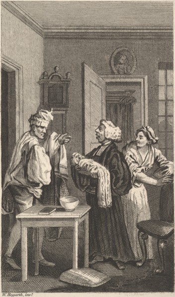 Illustration to "Tristram Shandy," Volume 4, 19th century. Creator: Unknown.
