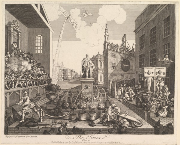 The Times, Plate 2, May 29, 1790. Creator: William Hogarth.