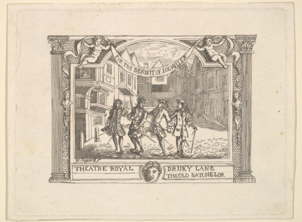 Benefit Ticket for Joe Miller, 1790s. Creator: Unknown.