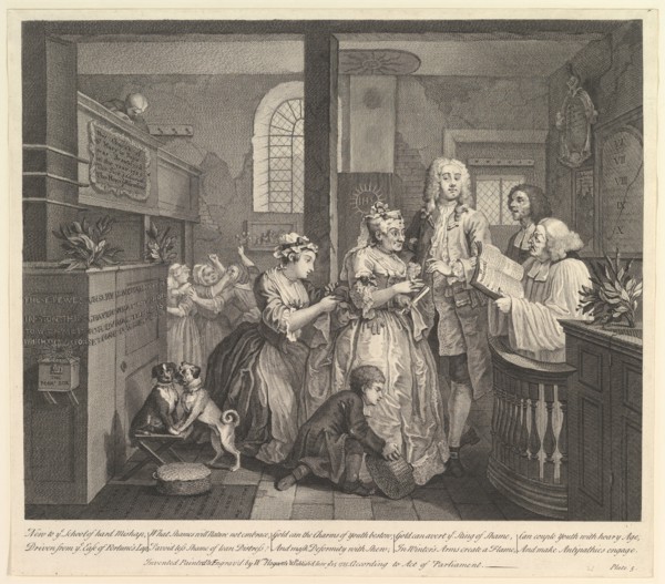 A Rake's Progress, Plate 5, June 25, 1735. Creator: William Hogarth.