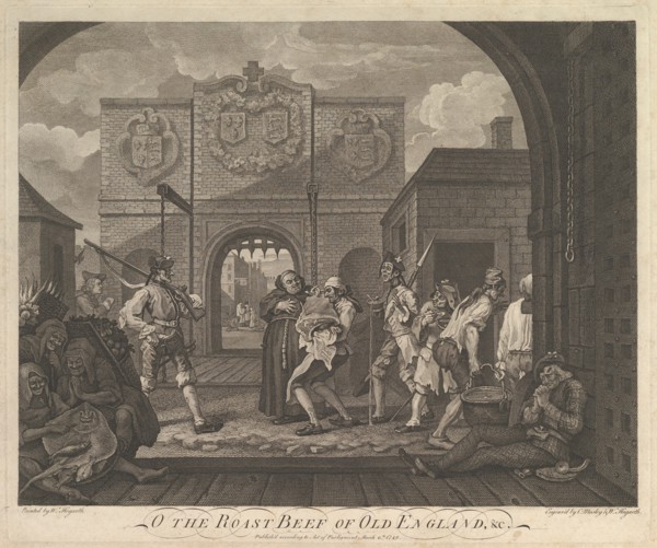O the Roast Beef of Old England-The Gate of Caiais, March 6, 1749. Creator: William Hogarth.