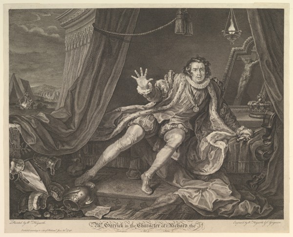 Mr. Garrick in the Character of Richard III, June 20, 1746. Creator: William Hogarth.
