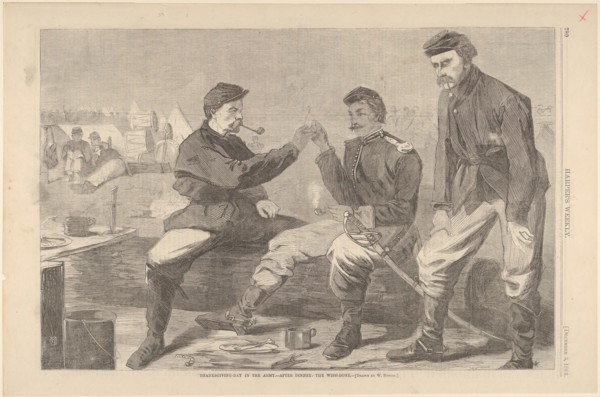 Thanksgiving Day in the Army - After Dinner: The Wish-Bone