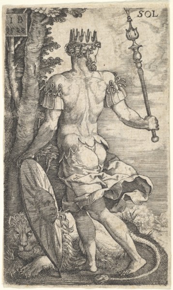 Sun from The Gods Who Preside Over the Planets, 1528. Creator: Master I.B..