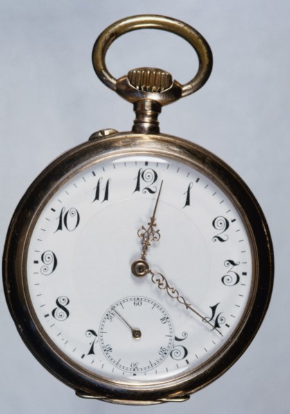 Old gold watch.  Creator: Unknown.
