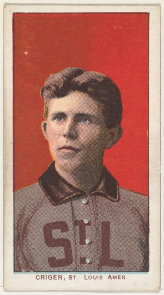 Criger, St. Louis, American League, from the White Border series