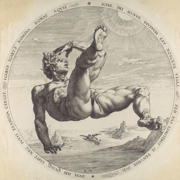Icarus, from The Four Disgracers, 1588.