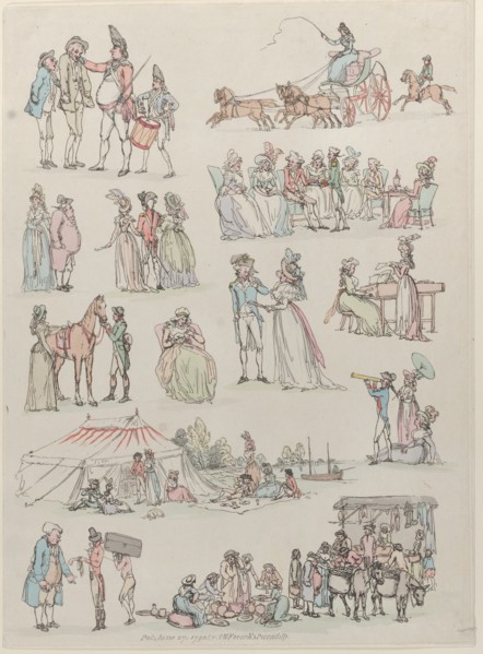 Plate 7, Outlines of Figures, Landscapes and Cattle...for the Use of Learners, June 27, 1790.