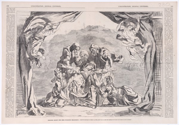 La Pietà, from "L'Illustration", August 29, 1863.