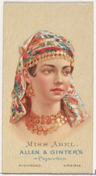 Miss Abel, from World's Beauties, Series 2