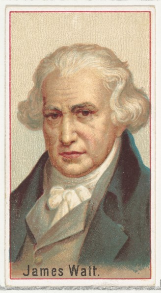 James Watt, printer's sample for the World's Inventors souvenir album