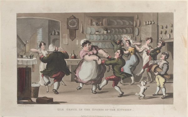 Quae Genus, in the Sports of the Kitchen, from "The History of Johnny Quae Genus, The Little Foundling of the Late Doctor Syntax", August 1, 1821.