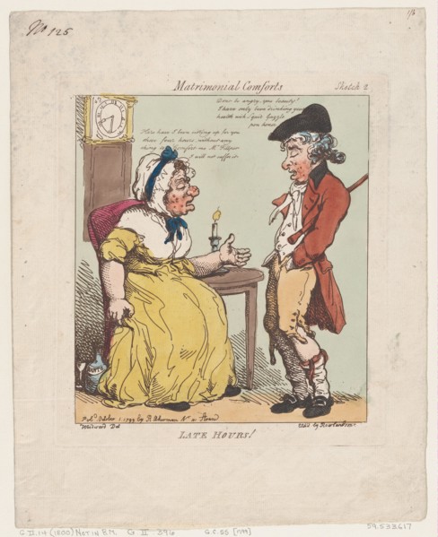 Late Hours!, October 1, 1799.