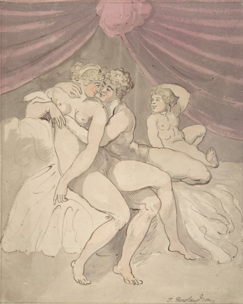 Nude Couple Embracing