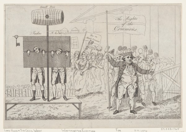 Sir Cecil Wray in the Pillory