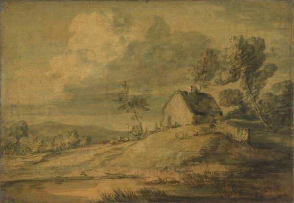 Wooded Landscape with Cottage