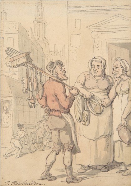 Street Scene: Vendor of Brushes