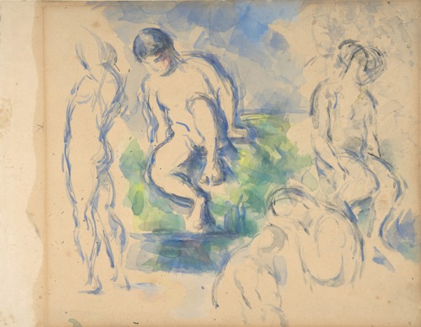 Bathers (recto); Still Life (verso)